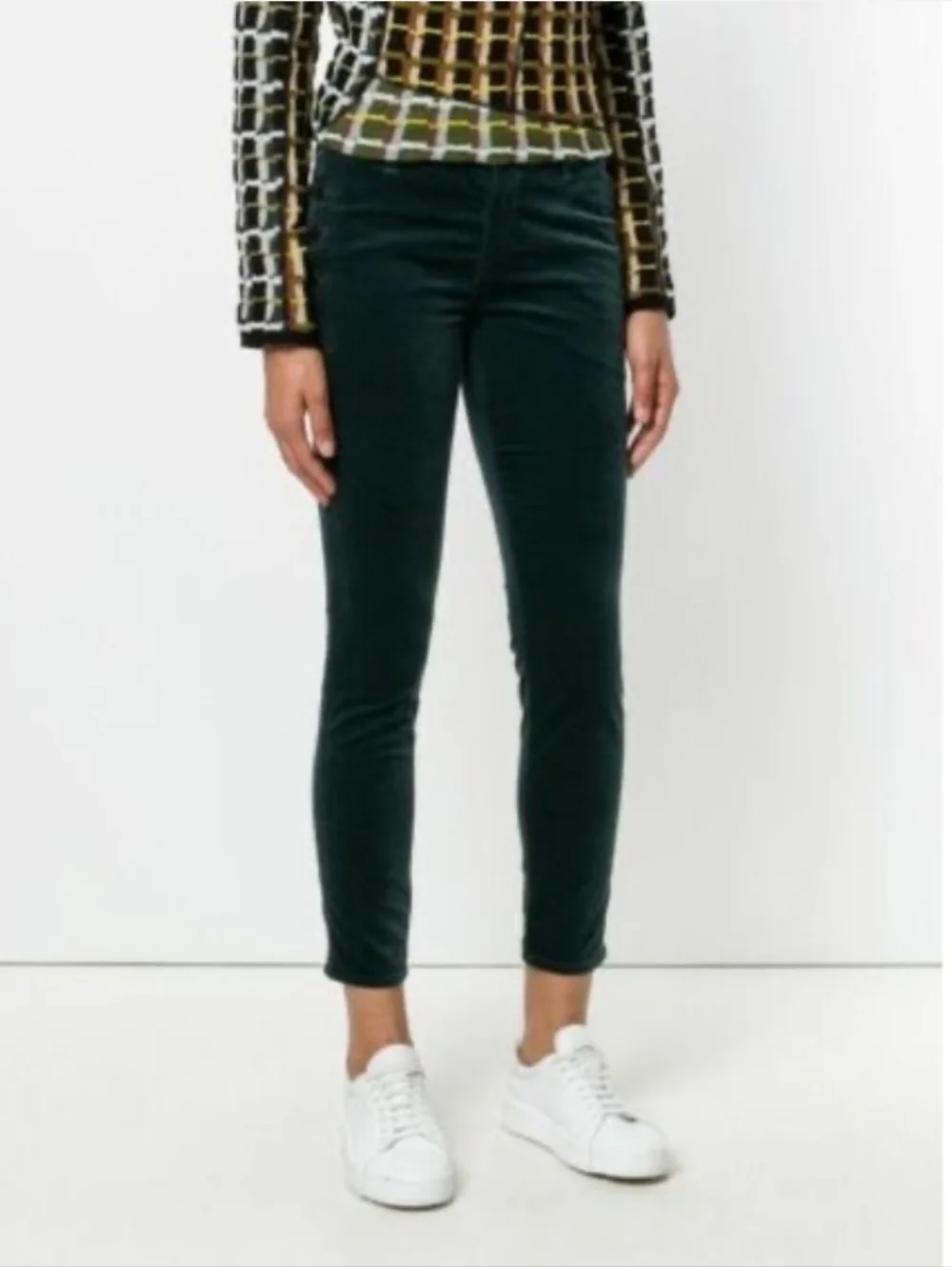 J Brand Zion Mid-Rise Velvet Skinny Jeans in Moorland - Size 27 - NWT